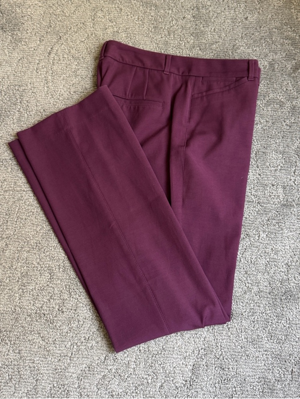 White House Black Market Women’s Dress Pants in Plum - Slim Boot